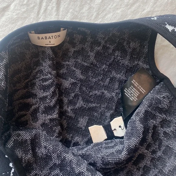 Babaton Sculpt Knit Tank Leopard Print NWOT - Picture 3 of 6